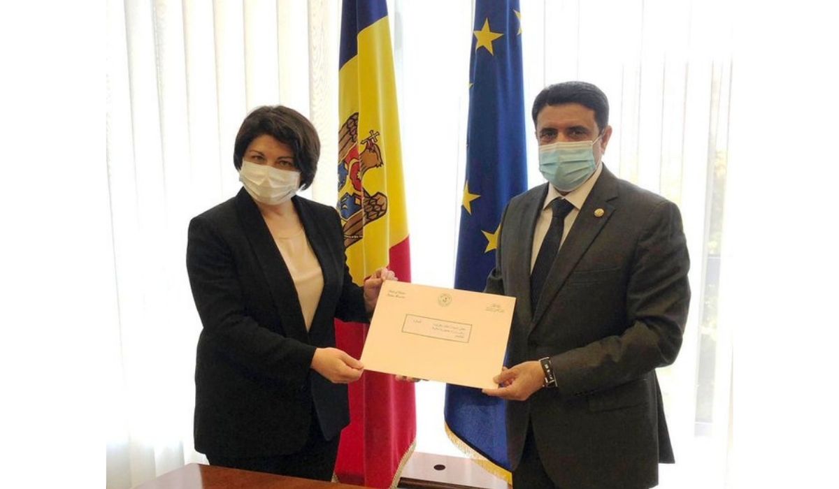 Natalia Gavrilita and Hamad bin Rashid Al Athba
